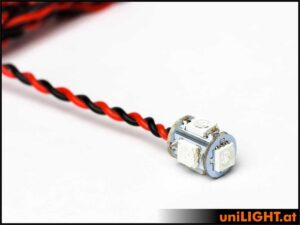 uniLIGHT 1W Würfelstrahler 5-seitig - blau