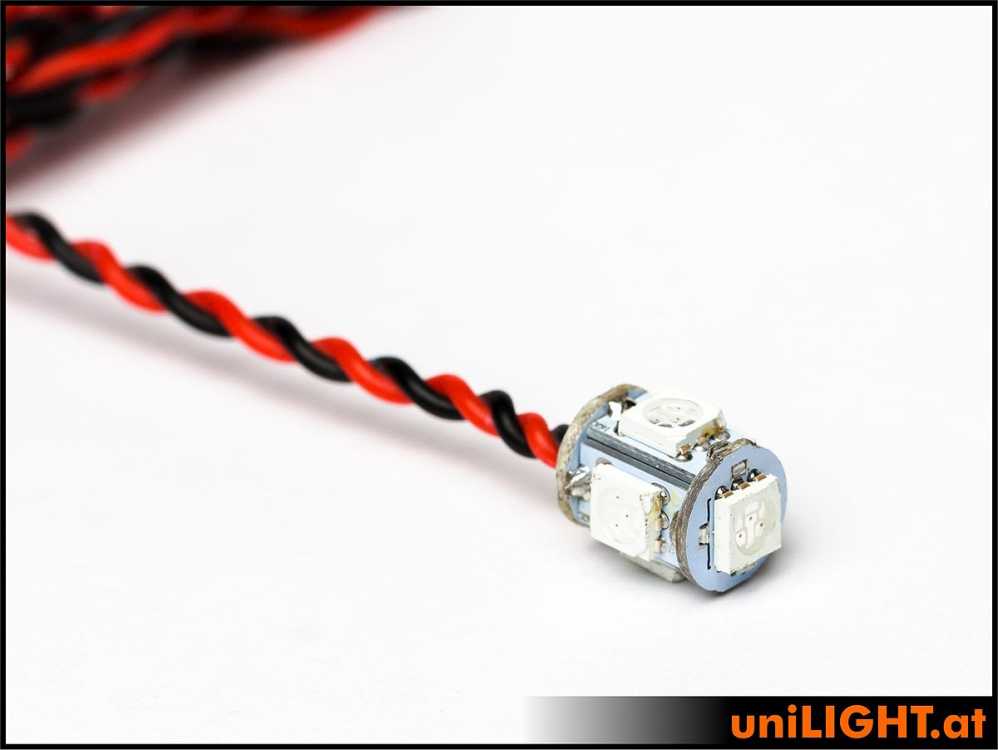 uniLIGHT 1W Würfelstrahler 5-seitig - grün