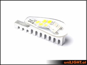 uniLIGHT 20mm DUAL Navigation + Blitzlicht, 21Wx2, T-Fuse - grün-weiss