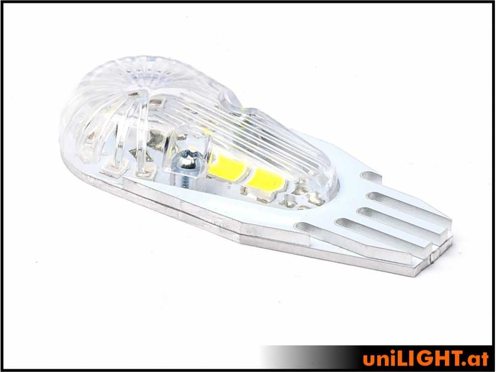 uniLIGHT 24mm DUAL Navigation + Blitzlicht, 15Wx2 - rot-weiss