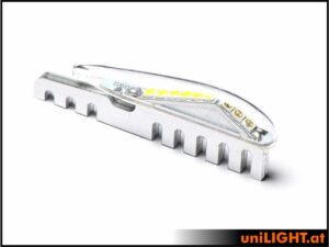uniLIGHT 6mm DUAL Navigation+Strobe Licht, 9Wx2, KURZ - grün-weiss