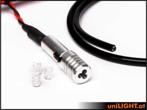uniLIGHT 3mm FIBER Navigationslicht, Triple, 4W - weiss