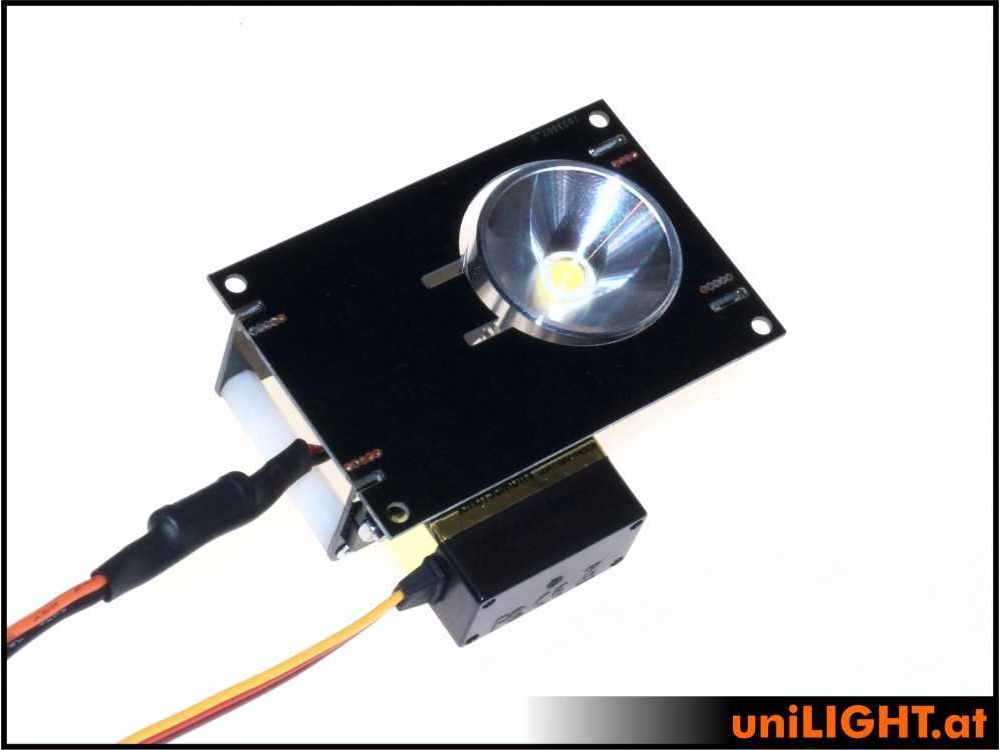 uniLIGHT 26mm Klappscheinwerfer HVF, 8Wx2, T-FUSE - weiss – Bild 2