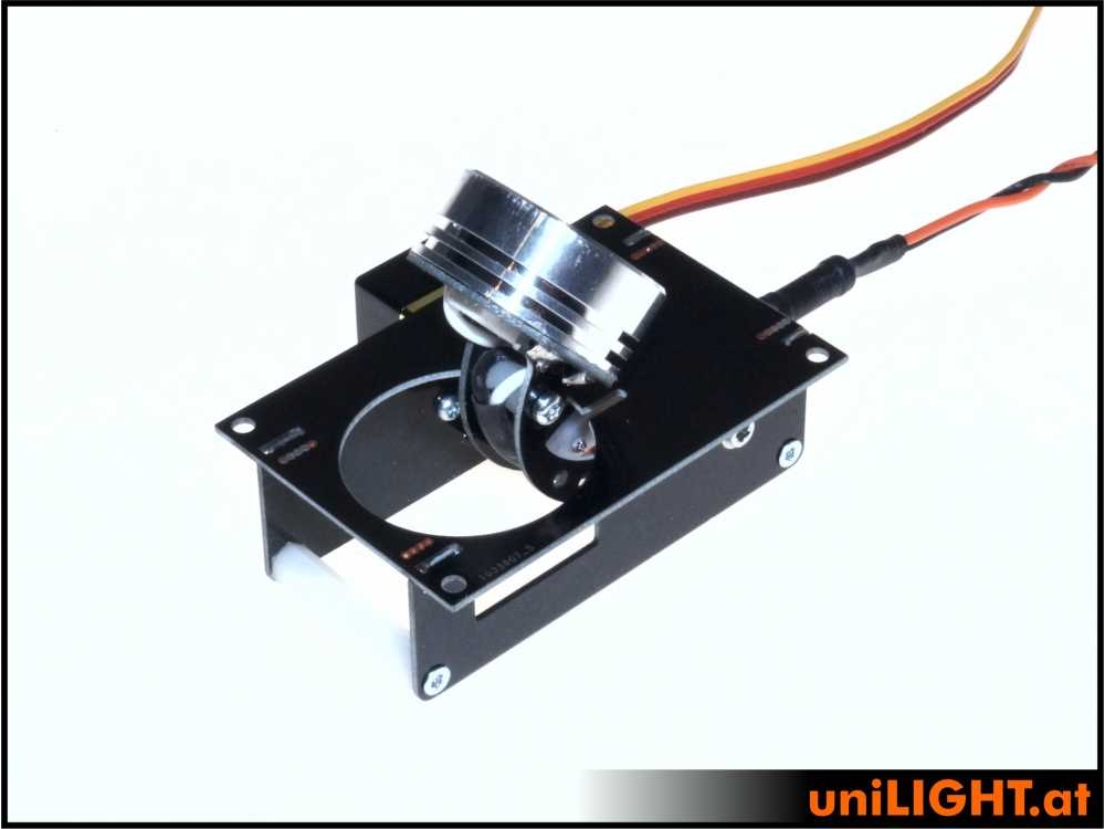 uniLIGHT 26mm Klappscheinwerfer HVF, 8Wx2, T-FUSE - weiss – Bild 3