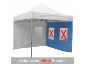 Seitenwand PRO / DELUXE 3m blau ohne Fenster