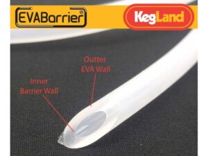 Kegland - EVABarrier PVC Schlauch 5 x 8 mm - Bierleitung Gasleitung - 12 Meter