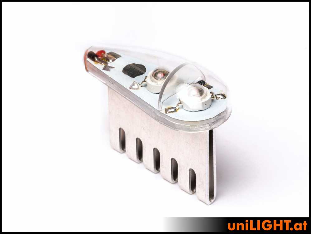 uniLIGHT 18mm PRO Navigationslicht, 5Wx2 - weiss
