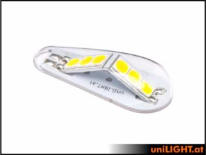 uniLIGHT 20mm Blitzlicht, + 180°, 36Wx3 - weiss