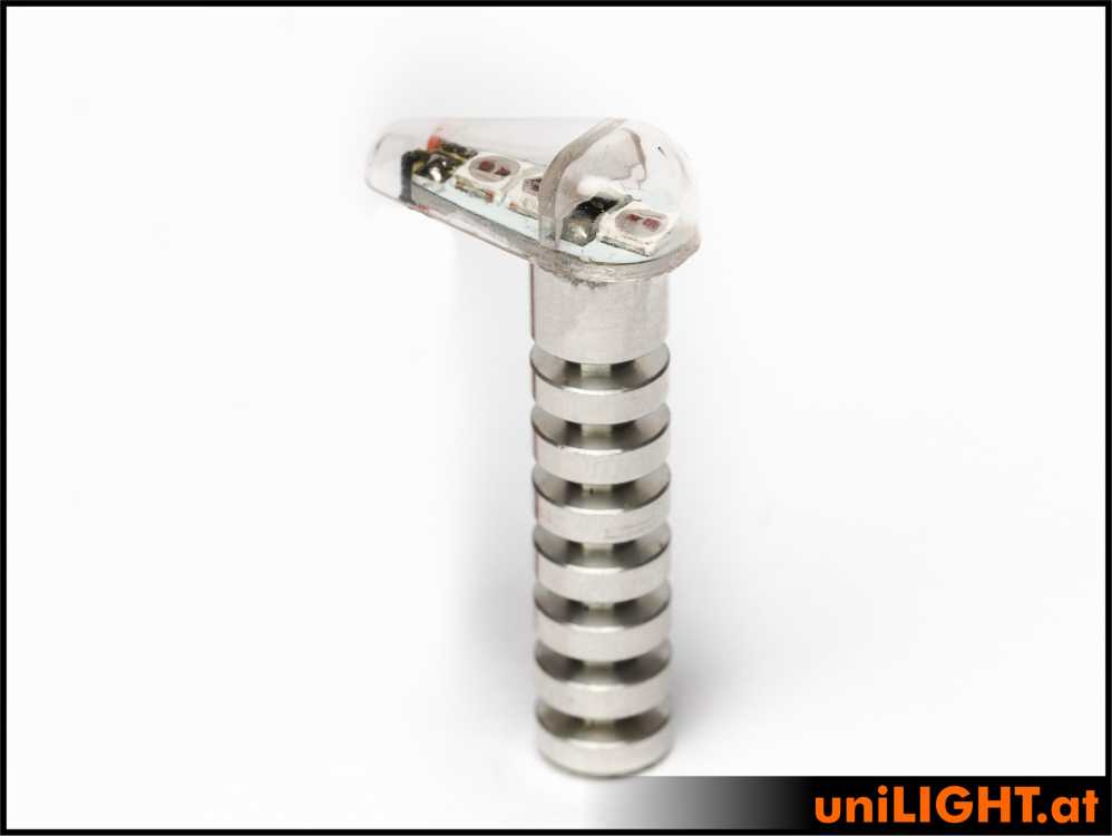 uniLIGHT 7mm PRO Blitzlicht, 6Wx2 - weiss
