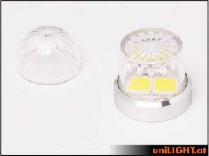 uniLIGHT 13mm ROUND Navigationslicht, 2Wx2, KURZ - grün