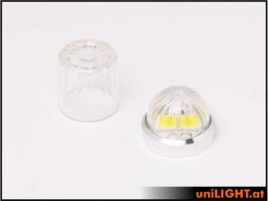 uniLIGHT 15mm ROUND Navigationslicht, 2.5Wx2, KURZ - grün