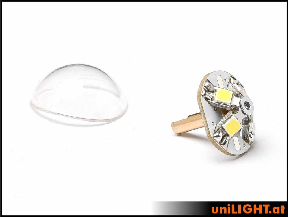 uniLIGHT 17mm Hemisphären Blitzlicht, POWER, 15Wx2 - weiss – Bild 3