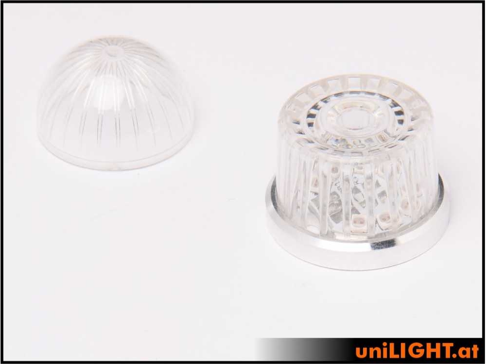 uniLIGHT 22mm ROUND Blitzlicht, 16Wx2, KURZ - rot