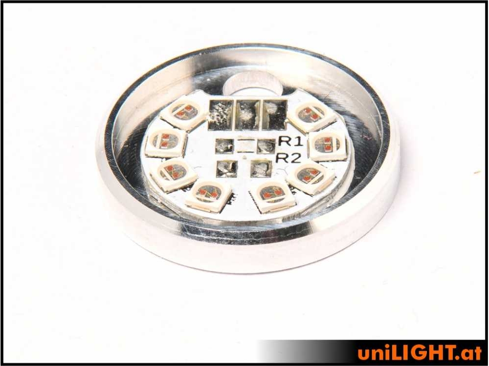 uniLIGHT 22mm ROUND Blitzlicht, 16Wx2, KURZ - rot – Bild 4