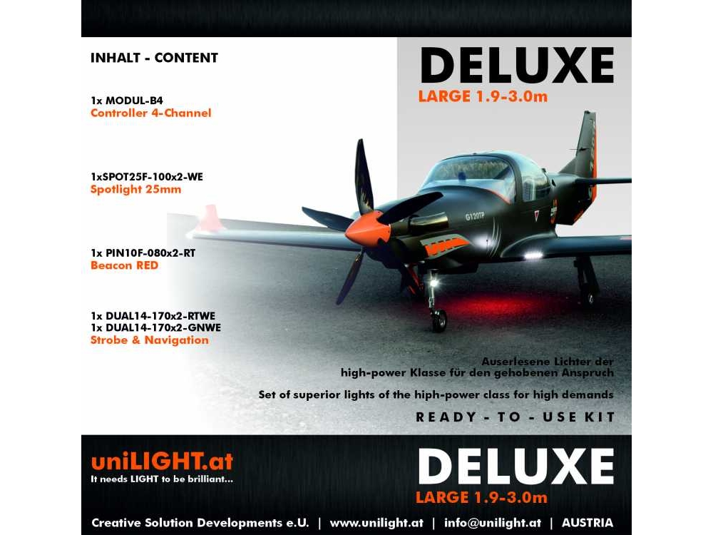 uniLIGHT DELUXE-Large Beleuchtungsset