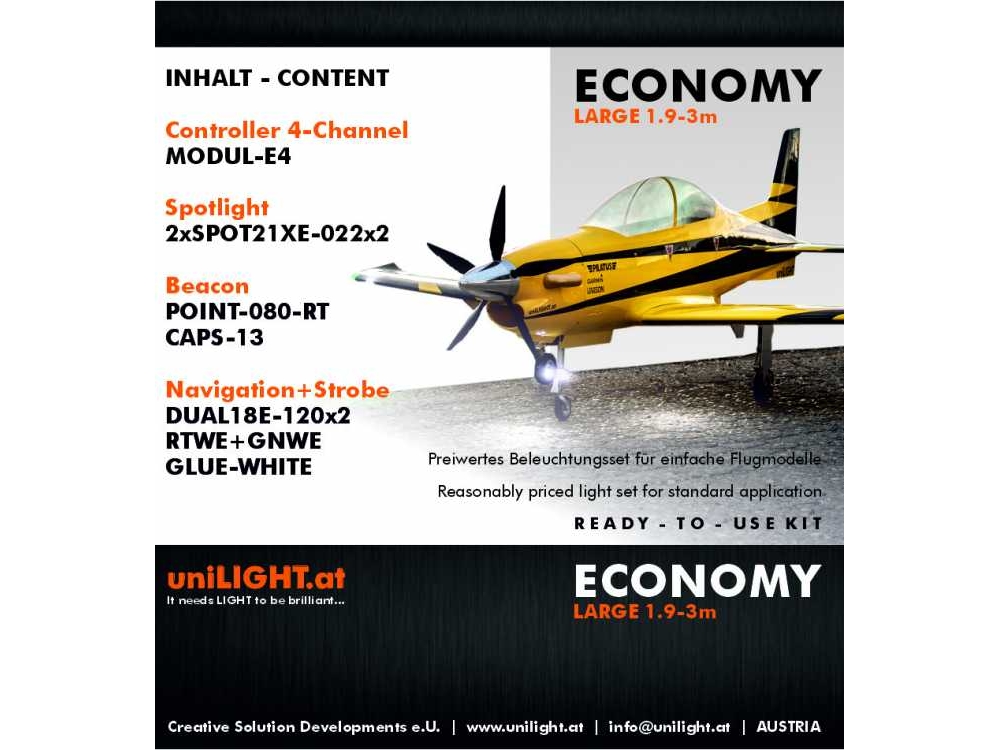 uniLIGHT ECO-Large Beleuchtungsset