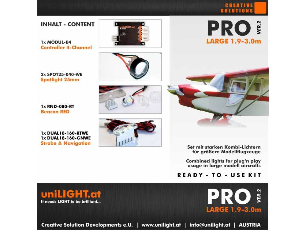 uniLIGHT PRO-Large Beleuchtungsset V3 - Set-Pro-L3