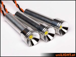 uniLIGHT 15mm Dreifach-Scheinwerfer, 3x8W, T-FUSE - warmweiss