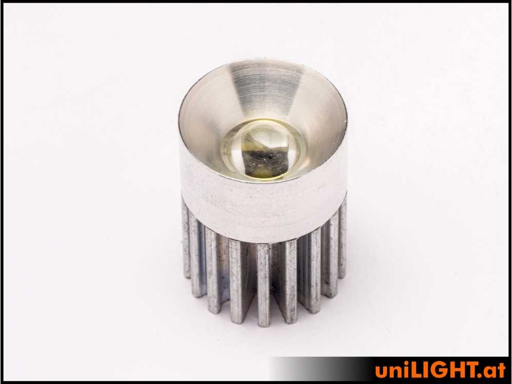 uniLIGHT 19mm Alu-Scheinwerfer, 5Wx2 - weiss 45° – Bild 2