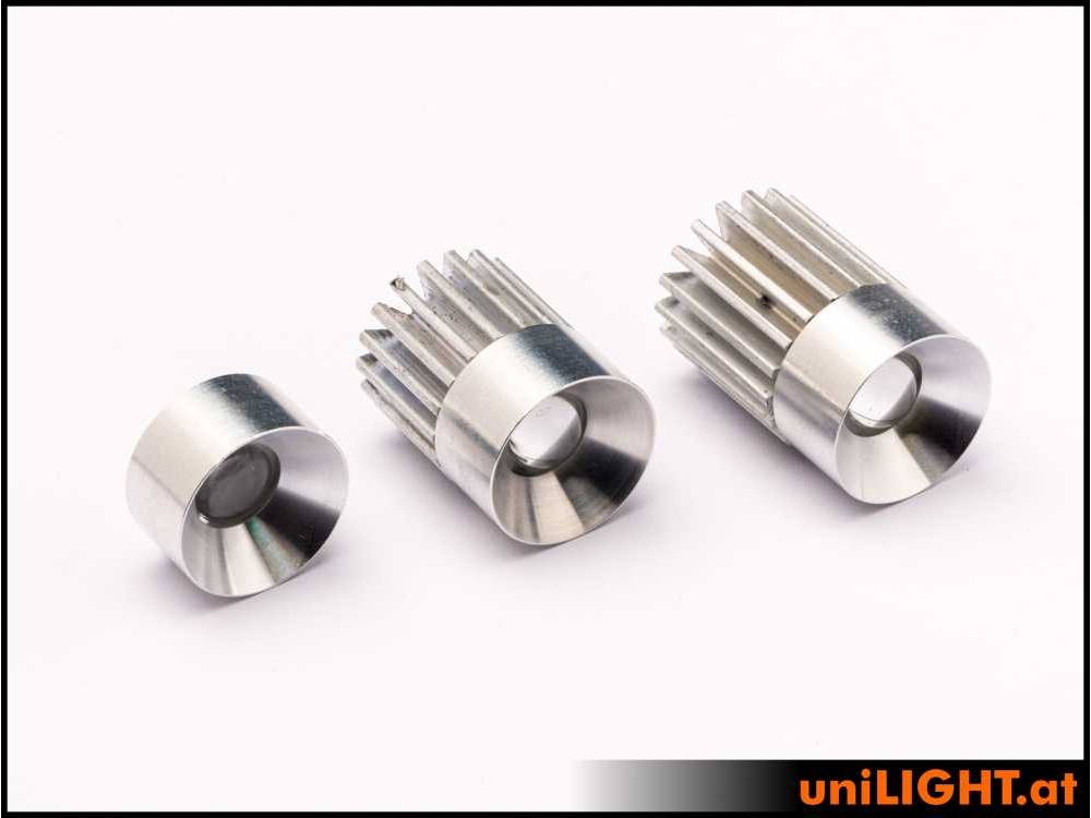 uniLIGHT 19mm Alu-Scheinwerfer, 5Wx2 - weiss 45° – Bild 4