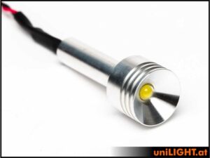 uniLIGHT 20mm Ultra-Power-Scheinwerfer, 8Wx2, T-FUSE - warmweiss