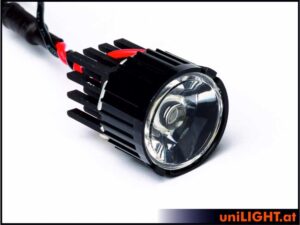 uniLIGHT 22mm ECO-Scheinwerfer mit Linse, 8W, T-FUSE - weiss