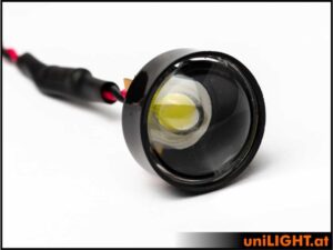 uniLIGHT 25mm ECO-Scheinwerfer, konvex 60°, 4W - weiss