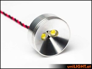 uniLIGHT 30mm Alu-Scheinwerfer, 4Wx2 - warmweiss