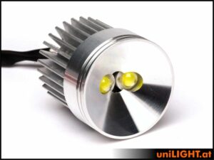 uniLIGHT 30mm Ultra-Power-Scheinwerfer, 16Wx2, T-FUSE - warmweiss