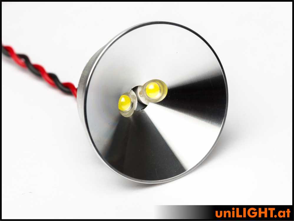 uniLIGHT 40mm Alu-Scheinwerfer, 4Wx2 - weiss
