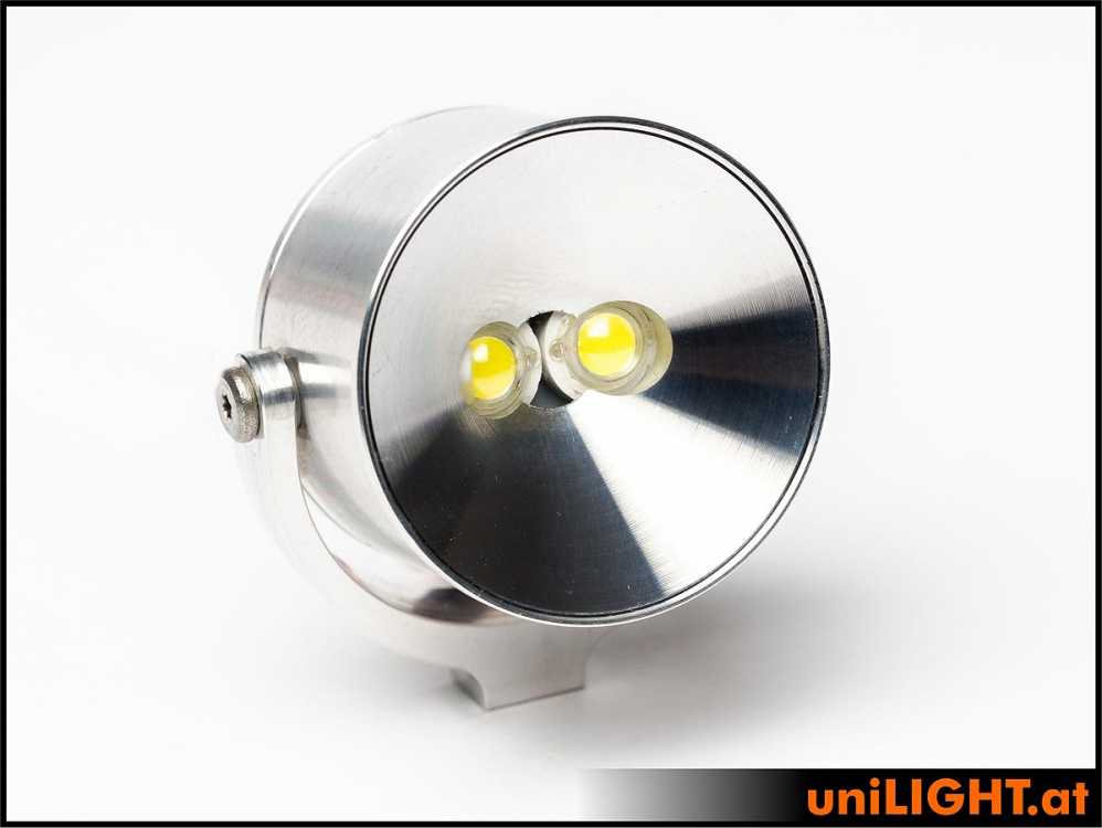 uniLIGHT 30mm Suchscheinwerfer, 4Wx2 - warmweiss