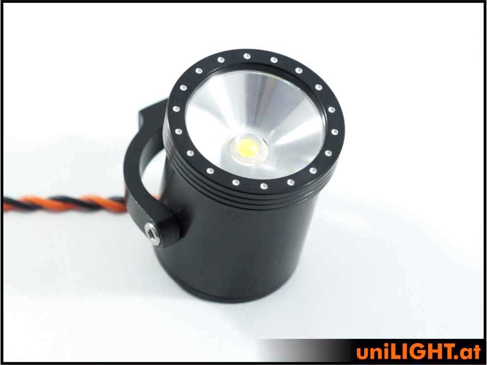 uniLIGHT 31mm Suchscheinwerfer, SCALE, BLACK, 4Wx2 - warmweiss – Bild 2