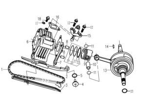 Zylinderkopf 113101050000 (6) zu XY50QT