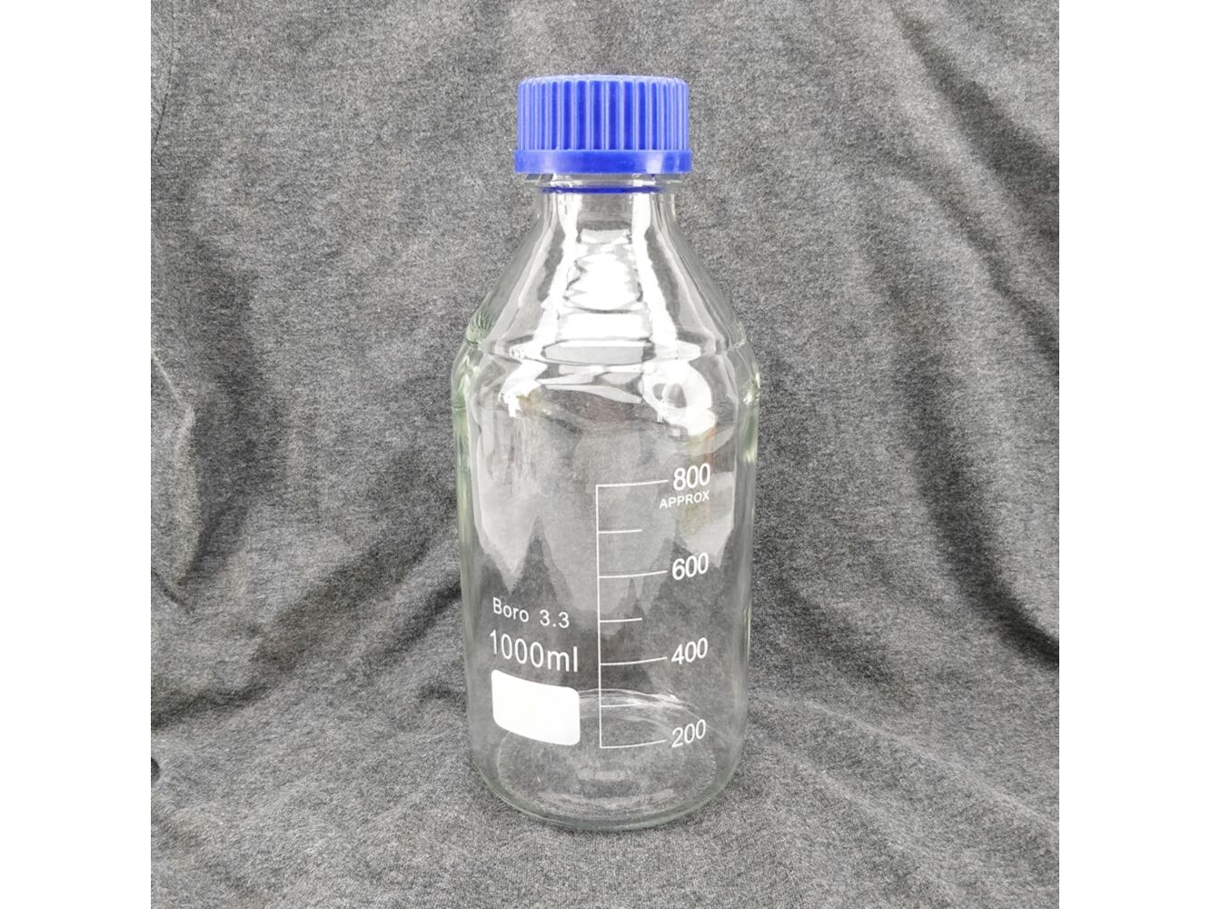 Kegland - Reagenzflasche mit Drehverschluss 1000 ml aus Borosilikatglas