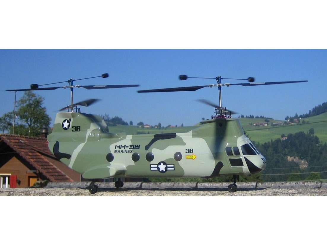 Rumpfverschalung Walkera Tandem Helikopter Sea-Knight Grün, HM38#