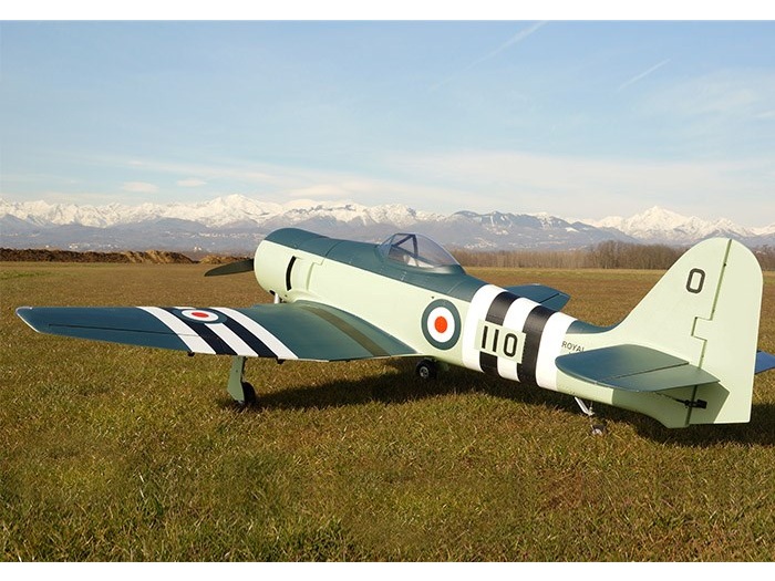 Hawker Sea Fury, 35-60ccm, Spw 2110mm, ARF-Modell von CYModel – Bild 2