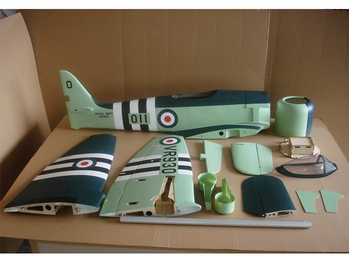 Hawker Sea Fury, 35-60ccm, Spw 2110mm, ARF-Modell von CYModel – Bild 5