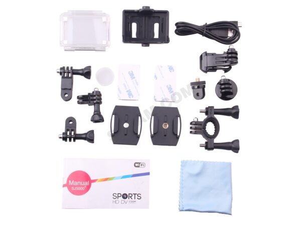 Actioncam / Dashcam SJ5000 Plus WiFi, Full HD-Kamera mit 16MP, gelb, SJCAM – Bild 4