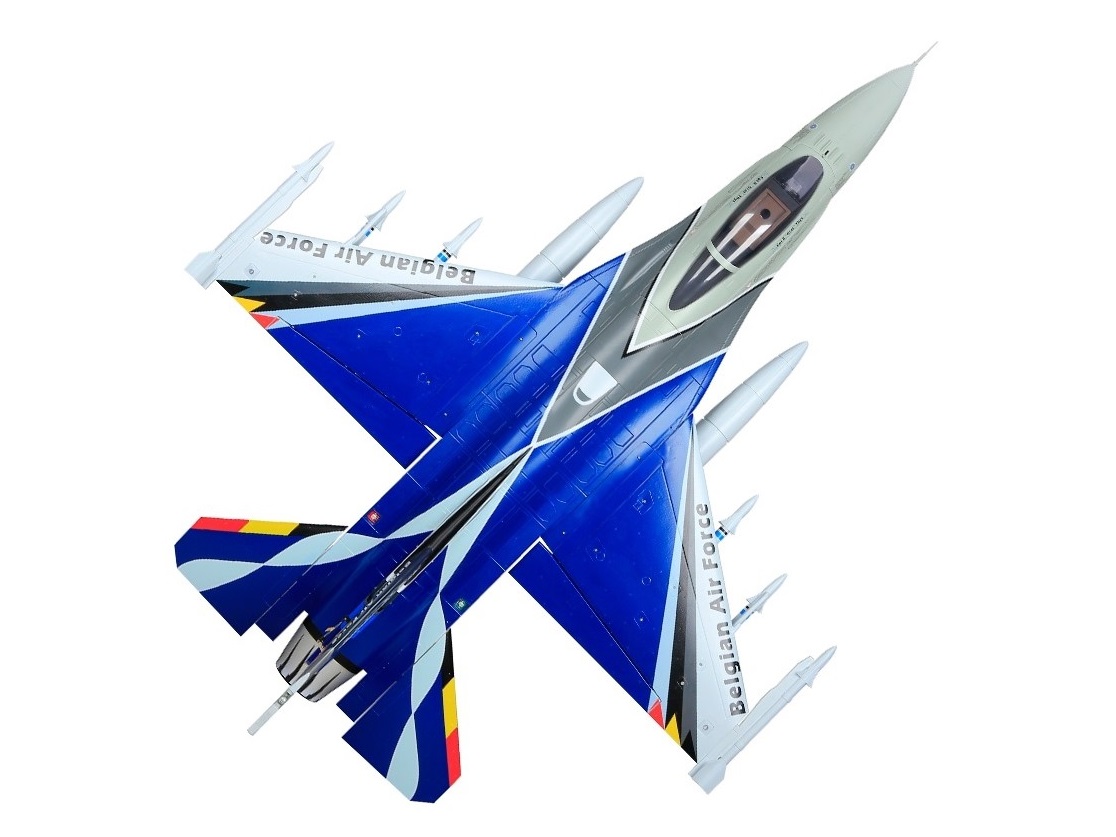 Falcon F-16 Belgian Air Force, 12S, 105mm S-EDF, Spw 1245mm, PNP-Set, HSDJets – Bild 3