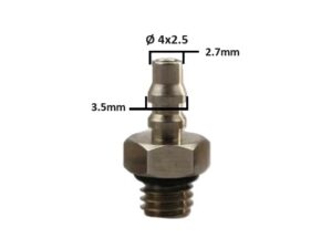 Anschlussnippel M3 für 4x2.5mm Schläuche