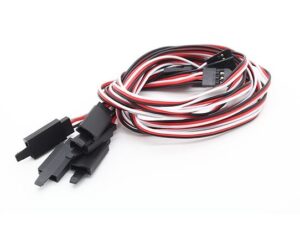 Servo-Verlängerungskabel 60cm, 26AWG 0.13mm², mit Sicherungshaken