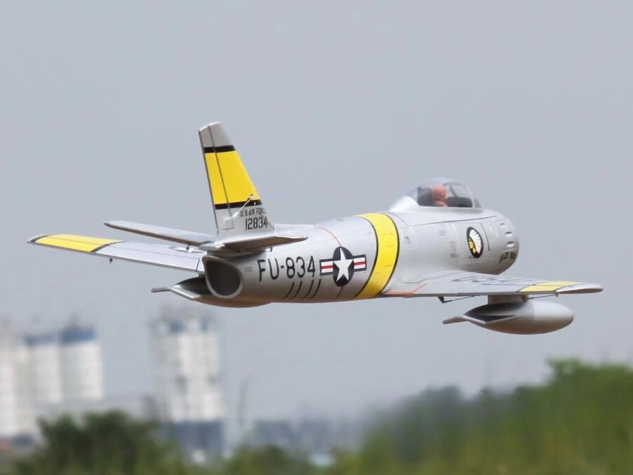 F-86 Sabre - USAF, 80mm Impeller-Jet, Spw 1200mm, PNP-Set, Freewing – Bild 3
