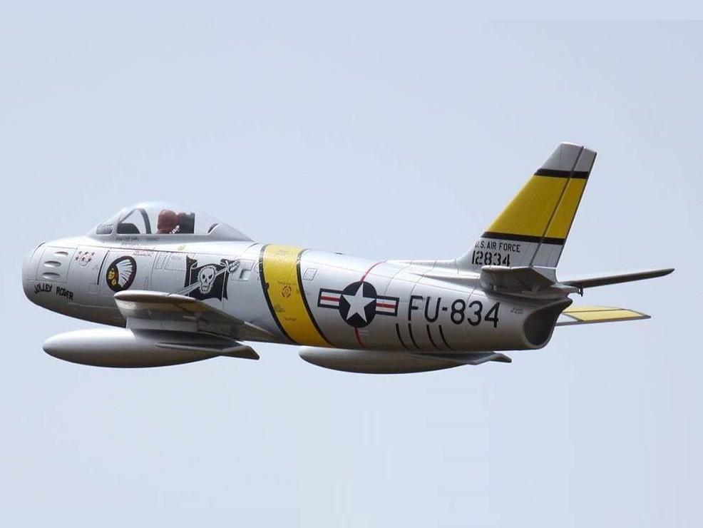 F-86 Sabre - USAF, 80mm Impeller-Jet, Spw 1200mm, PNP-Set, Freewing – Bild 6