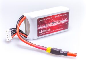 Swaytronic SWAY-FPV - LiPo Akku 4S/14.8V, 450mAh, 60C - JST