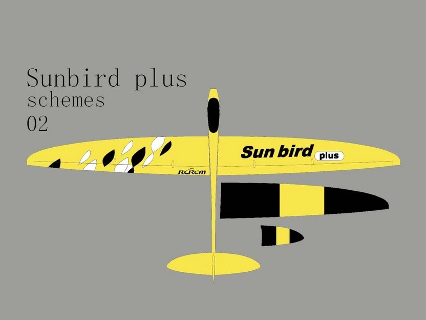 Voll GFK Elektrosegler Sunbird PLUS X - 2508mm - RCRCM