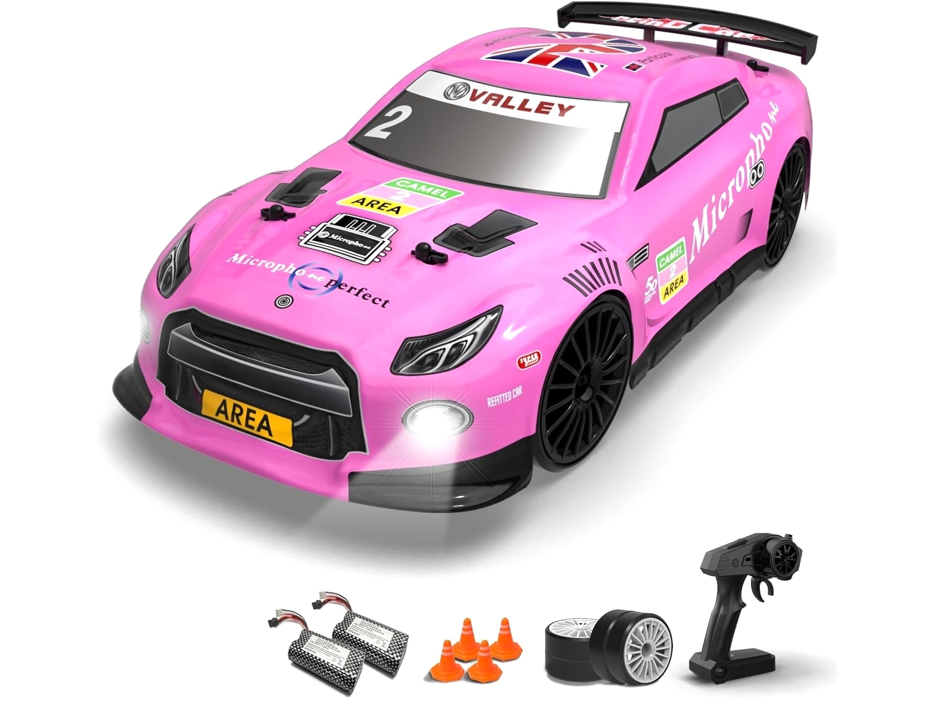 High Speed Drift Car 4WD - RTR-Komplett-Set PINK - 1:14, Volantex