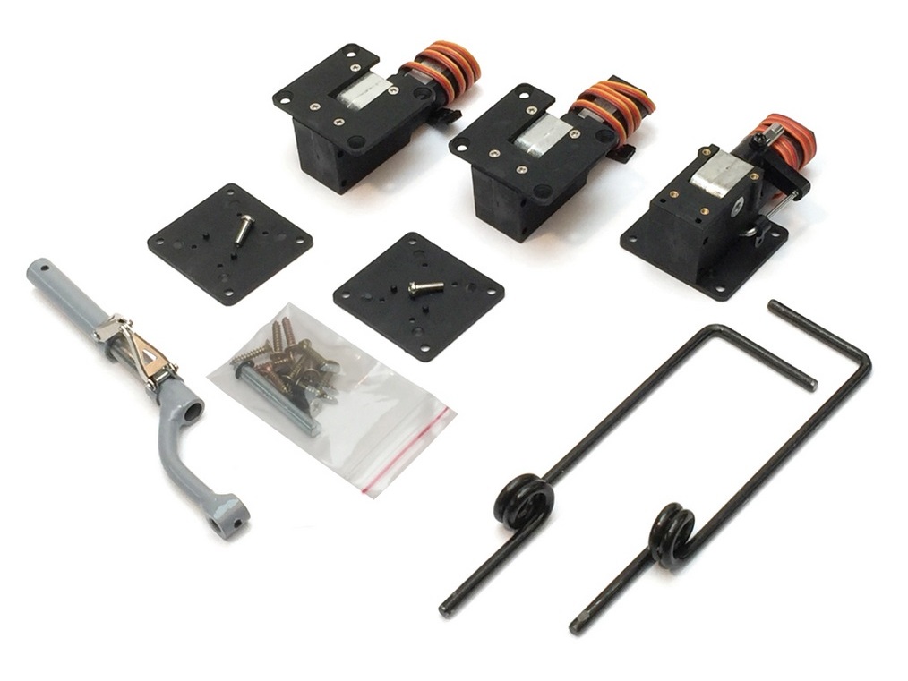 Einziehfahrwerk elektrisch mit Scale-Bein zu T-34, PC-7, Beechcraft Bonanza, VQ