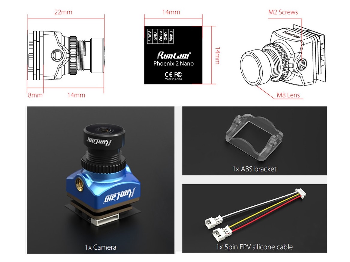 RunCam Phoenix 2 Nano - FPV Kamera - 1000TVL – Bild 5