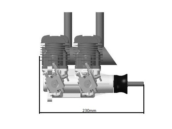 DLA64-i2 Benzinmotor 64ccm – Bild 5