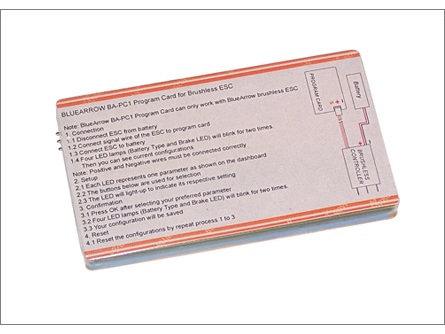 Blue Arrows Programmierkarte BA-PC1 für BrushlessRegler – Bild 2